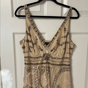 Principles Needle & Thread Beige Embellished Dress